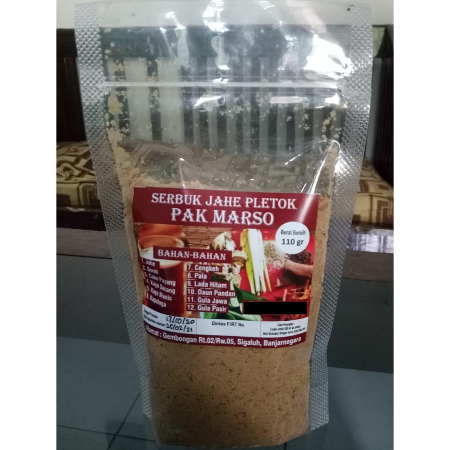 

Serbu Jahe Pletok Pak Marso 110 gram