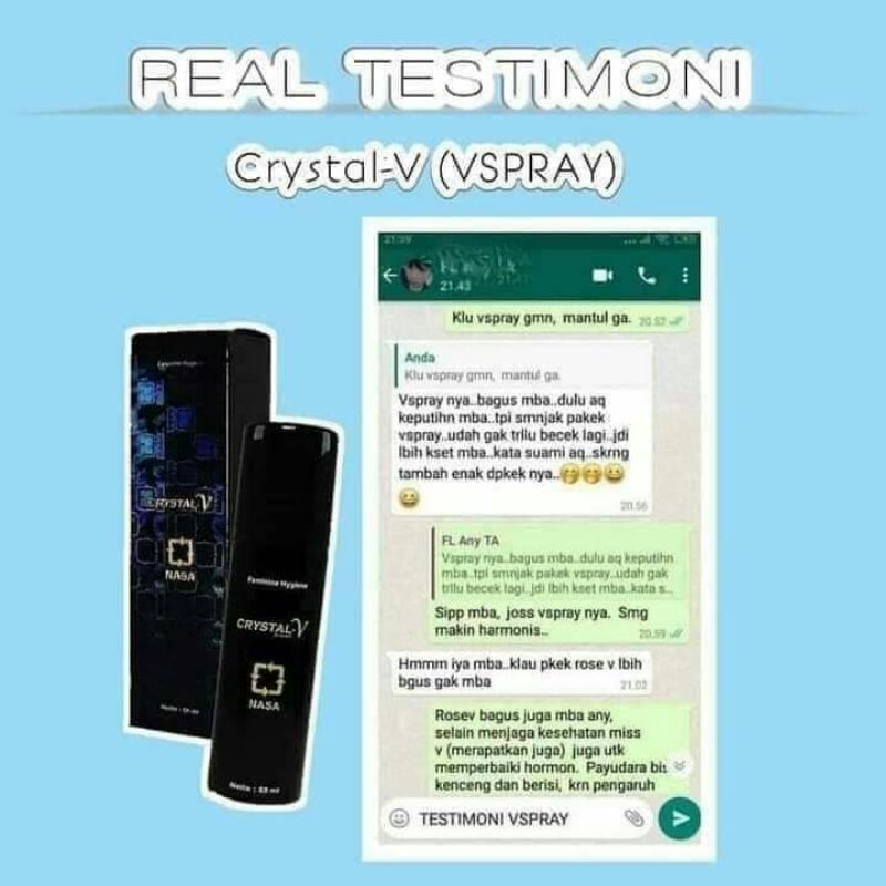 crystal v spray feminine hygine