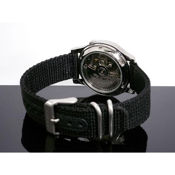 Super Sale SEIKO 5 SNK809 AUTOMATIC Black DIAL CANVAS - Garansi Ready Stock