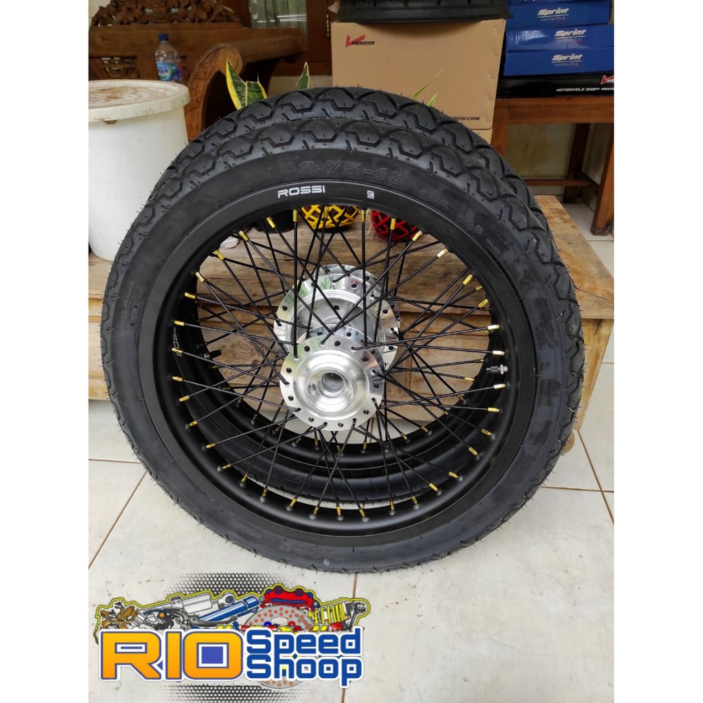 Velg Rx King Ring 18 Tapak Lebar 185/215 Full Set Plus Ban