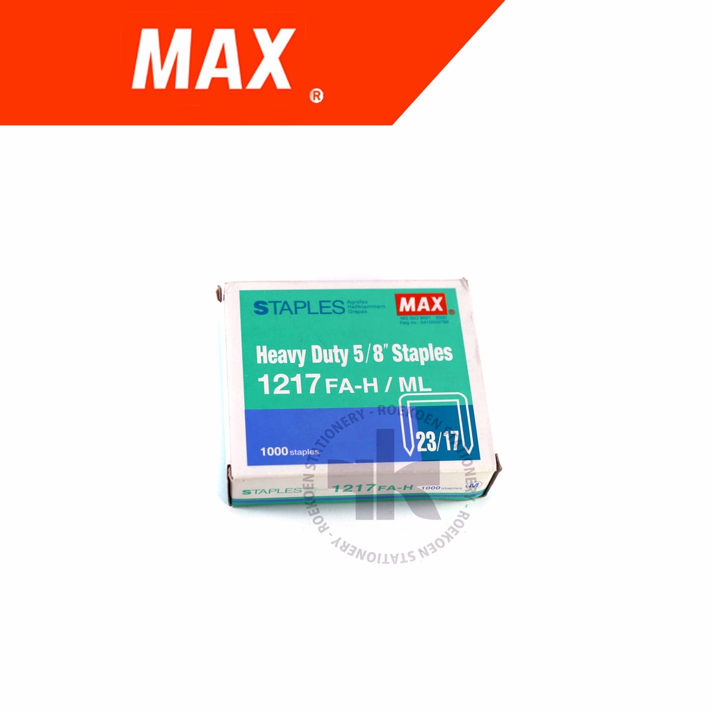 

Max Heavy Duty Staples No 12 (23/17) 1217FA-H/ML