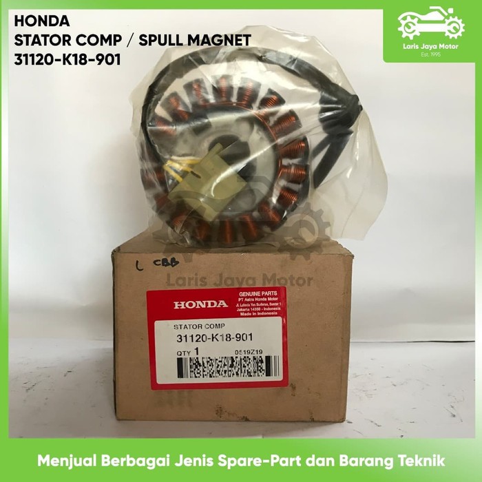 STATOR COMP SPULL ASSY VERZA 150 31120-K18-901 ORIGINAL ASLI HONDA SPUL SPULL SEPUL KOMPLIT STATOR C