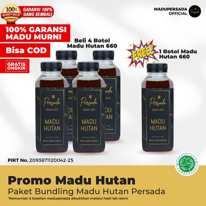 

MADU HUTAN MURNI ASLI PERSADA | PROMO BUY 4 GET 1 FREE