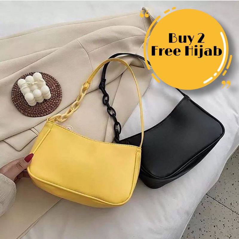 ❤️TAS MINISO HAND BAG RETRO VINTAGE SHOULDER BAG❤️