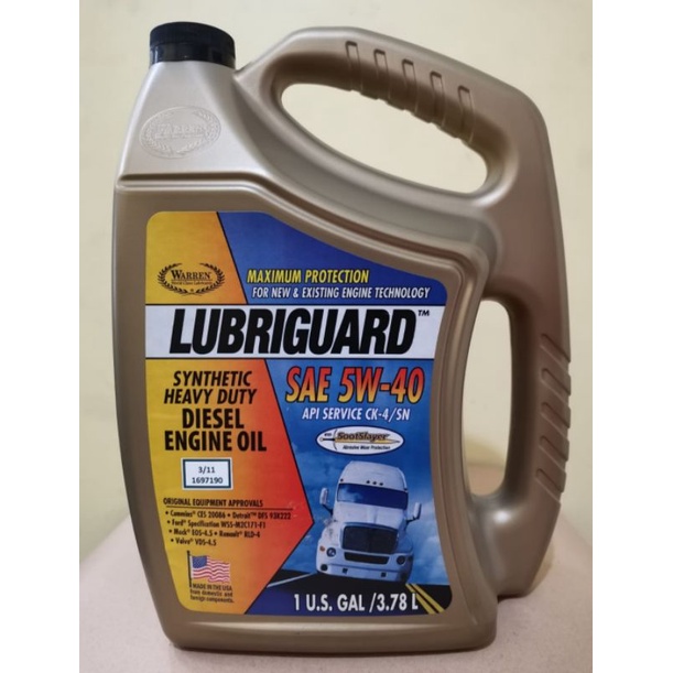 Lubriguard 5w40 Diesel CK-4