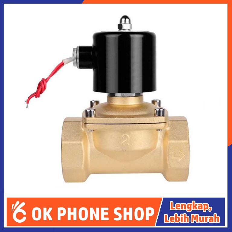 Keran Kran Air Oil Minyak Gas Electric Solenoid Water Valve Listrik ...