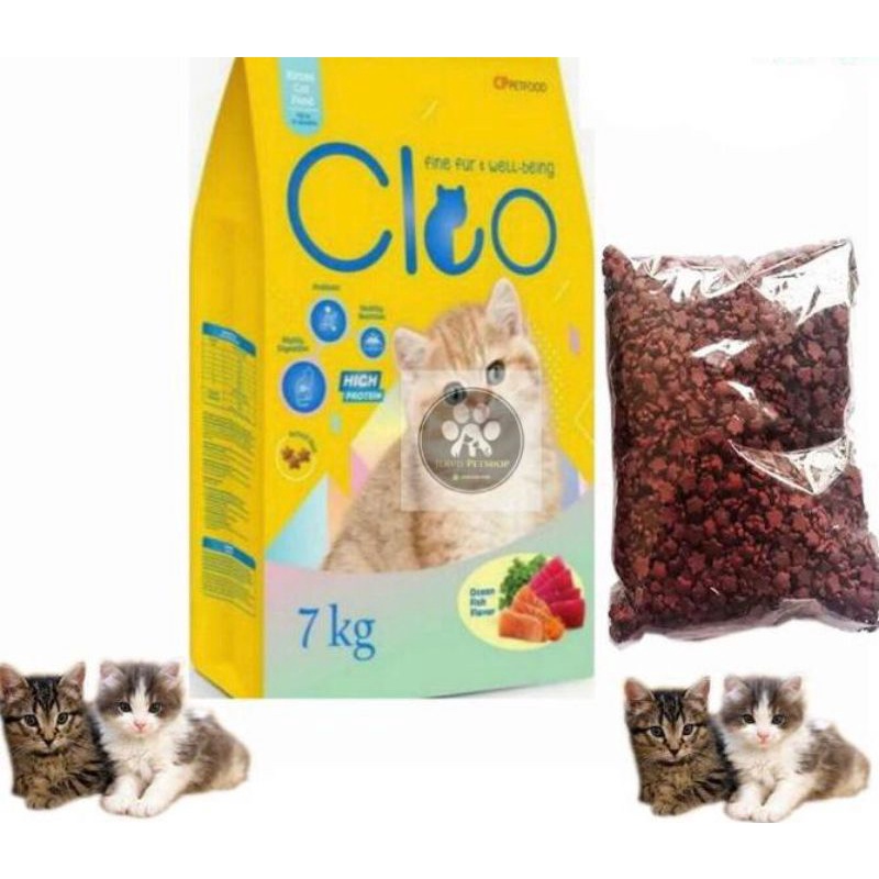 Cleo Kitten 500gr repack.makanan kucing repack