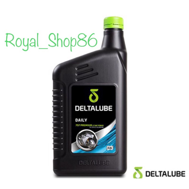 OLI DELTALUBE DAILY 757 PREMUIM ENGINE OIL SAE 10W-40 800 ML API SL/JASO MA 4T MOTOR BEBEK (BIRU) ORIGINAL