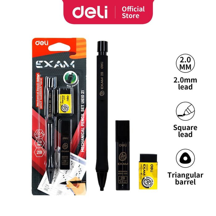 

DELI - EU61021 / Pensil Mekanik Ujian 2B / Peralatan Ujian Sekolah