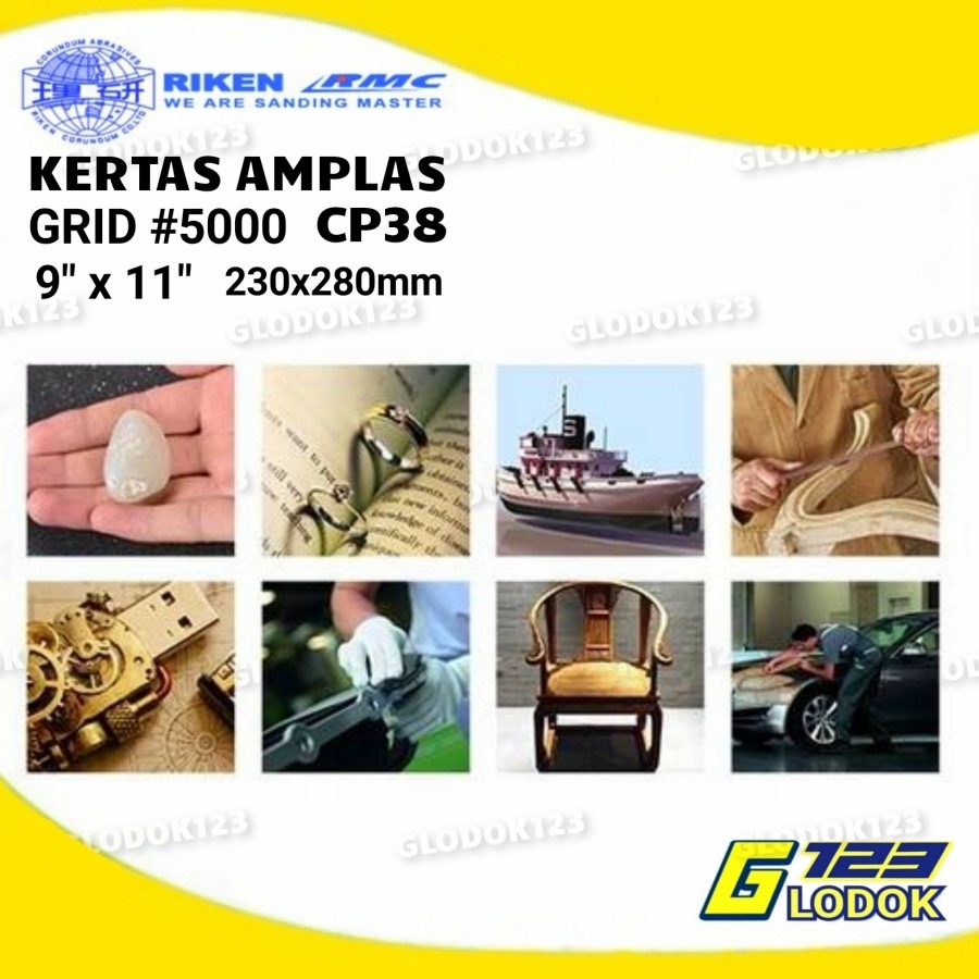 Amplas Halus Kertas Kering Basah Tahan Air Grit 5000