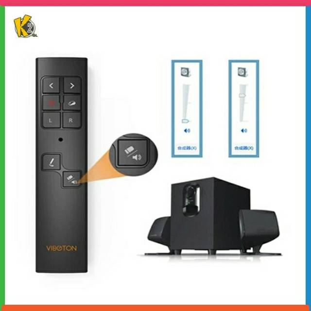 Air Mouse  / Laser Pointer / Pointer Presentasi Fitur Lengkap Atur Volume [Kirim dari Bandung]