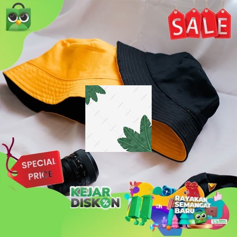 Terlaris (GRATIS MASKER) Topi Bucket Hat SPNB Kanvas Premium Dua Sisi Keren