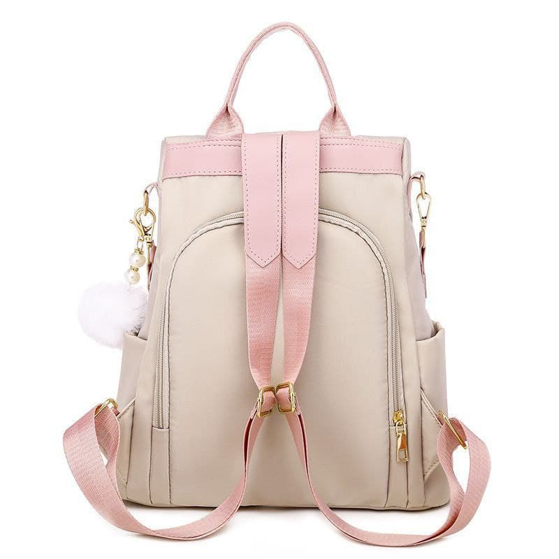TAS RANSEL LAPTOP WANITA MODERN MOTIF BUNGA GRATIS GANTUNGAN 00001 ANTI AIR IMPORT TAS JAKARTA