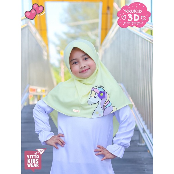 jilbab vitto kerudung anak 3d krukids