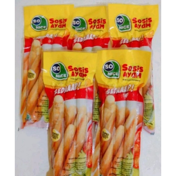 

Sosis So Nice Isi 3 / Sosis Kemasan Ekonomis / Belanja Murah
