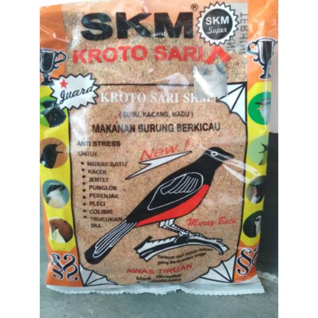 Jual SKM Kroto Sari halus pakan makanan untuk Burung Berkicau MURAI BATU - KACER - PLECI - PRENJAK - DLL | Shopee Indonesia