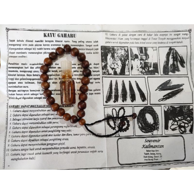 BIG SALE Gelang Kayu gaharu + minyak gaharu wangi asli KALIMANTAN
