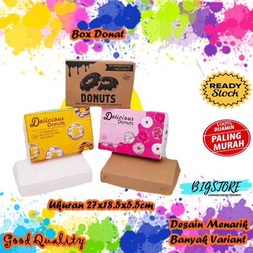 

Box Donat Isi 6 Donat Ukuran 27x18.5x5.5cm
