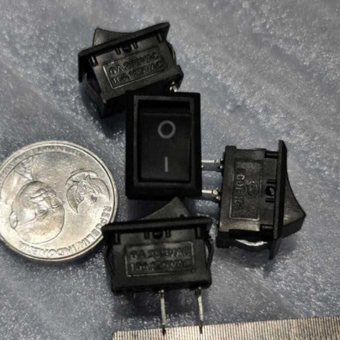 Jual Rocker Swith On Off Dispenser Hitam 2P Saklar On Off | Shopee ...