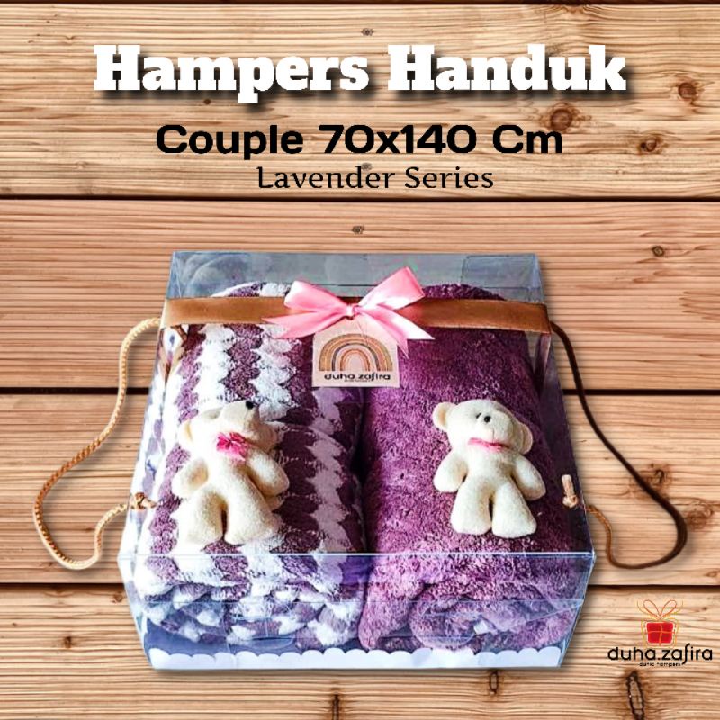 Duha Zafira | Hampers Handuk couple | Hampers wedding| Hampers Ulang tahun| Handuk dewasa 70x140cm | Parcel handuk mandi | hampers pernikahan| hantaran wedding | kado pernikahan | mahar pernikahan