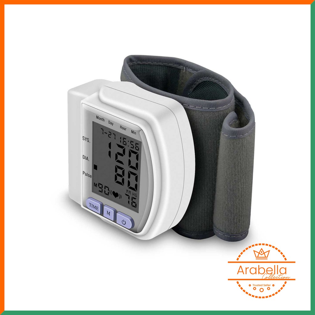 Alat Tensi Digital Elektrik Gelang Tensimeter Pengukur Tekanan Darah Elektronik