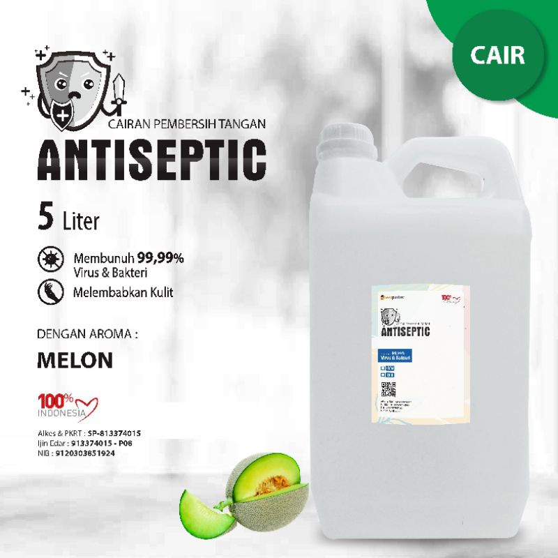 Handsanitizer CAIR  putih aroma Buah kemasan jurigen 5 liter