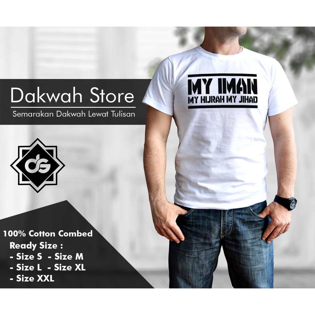 Kaos/Baju Dakwah My Iman My Hijrah My Jihad