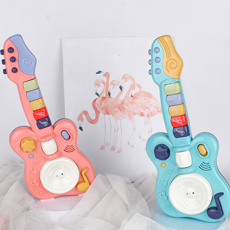 Children Electronic Toy Guitar Kids Musical Guitar with Animal Sound Play Music Educational Toy