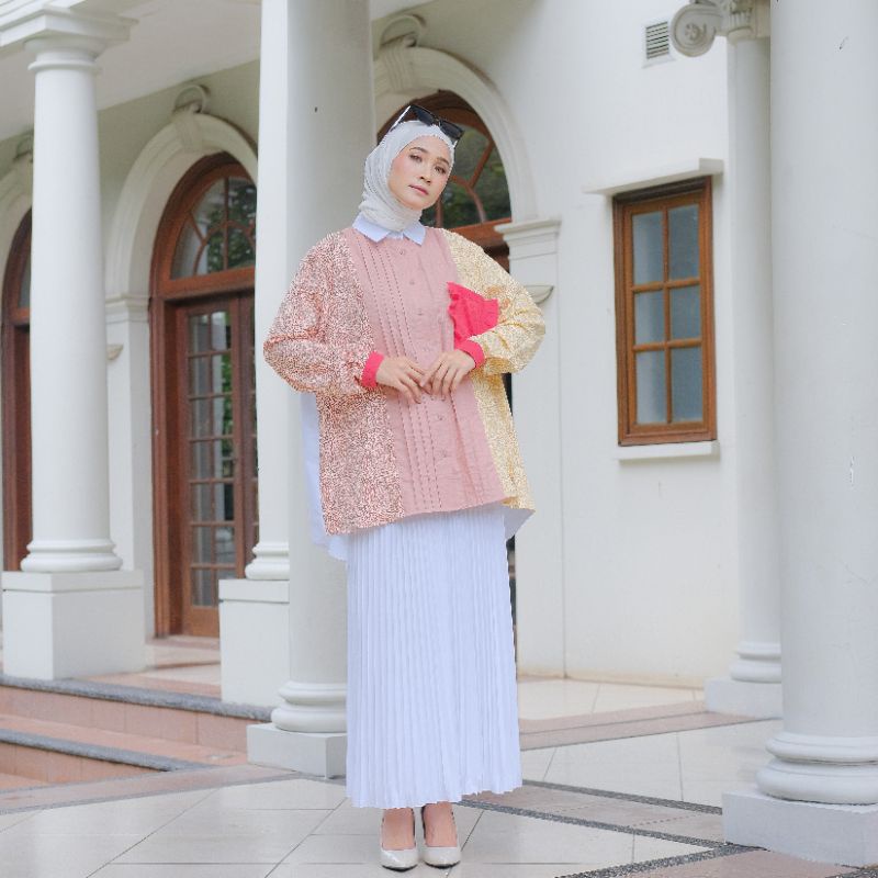 Eleanorre Lulu Top Coral Atasan Wanita