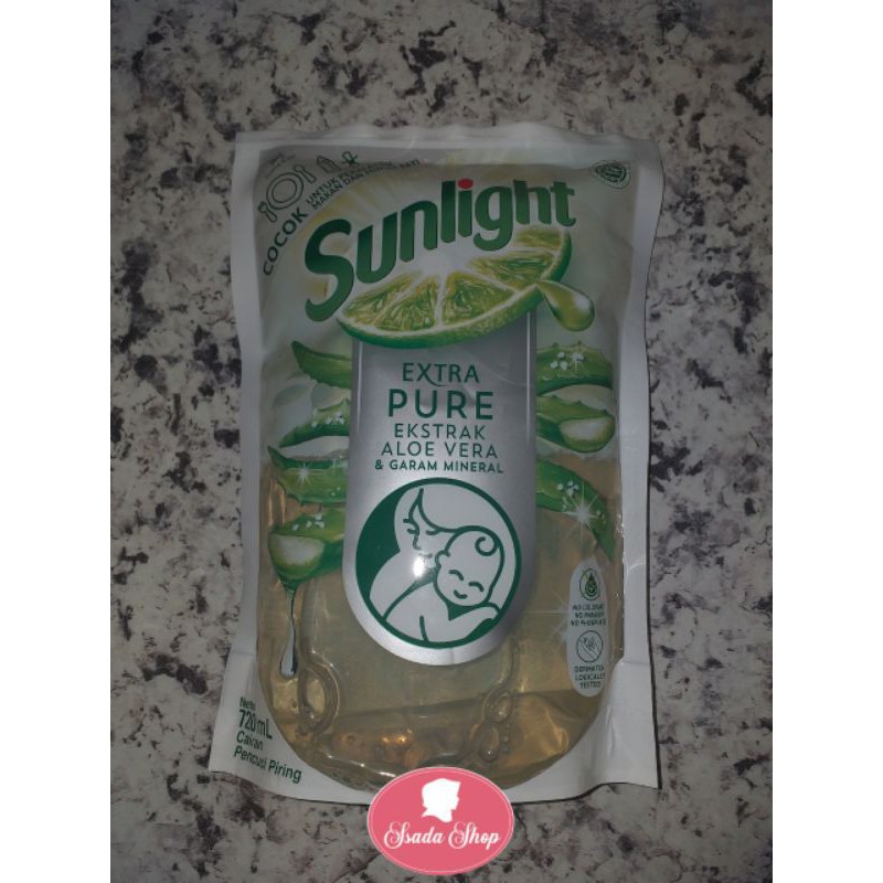 SUNLIGHT EXTRA PURE BABY PENCUCI PIRING 720 ML
