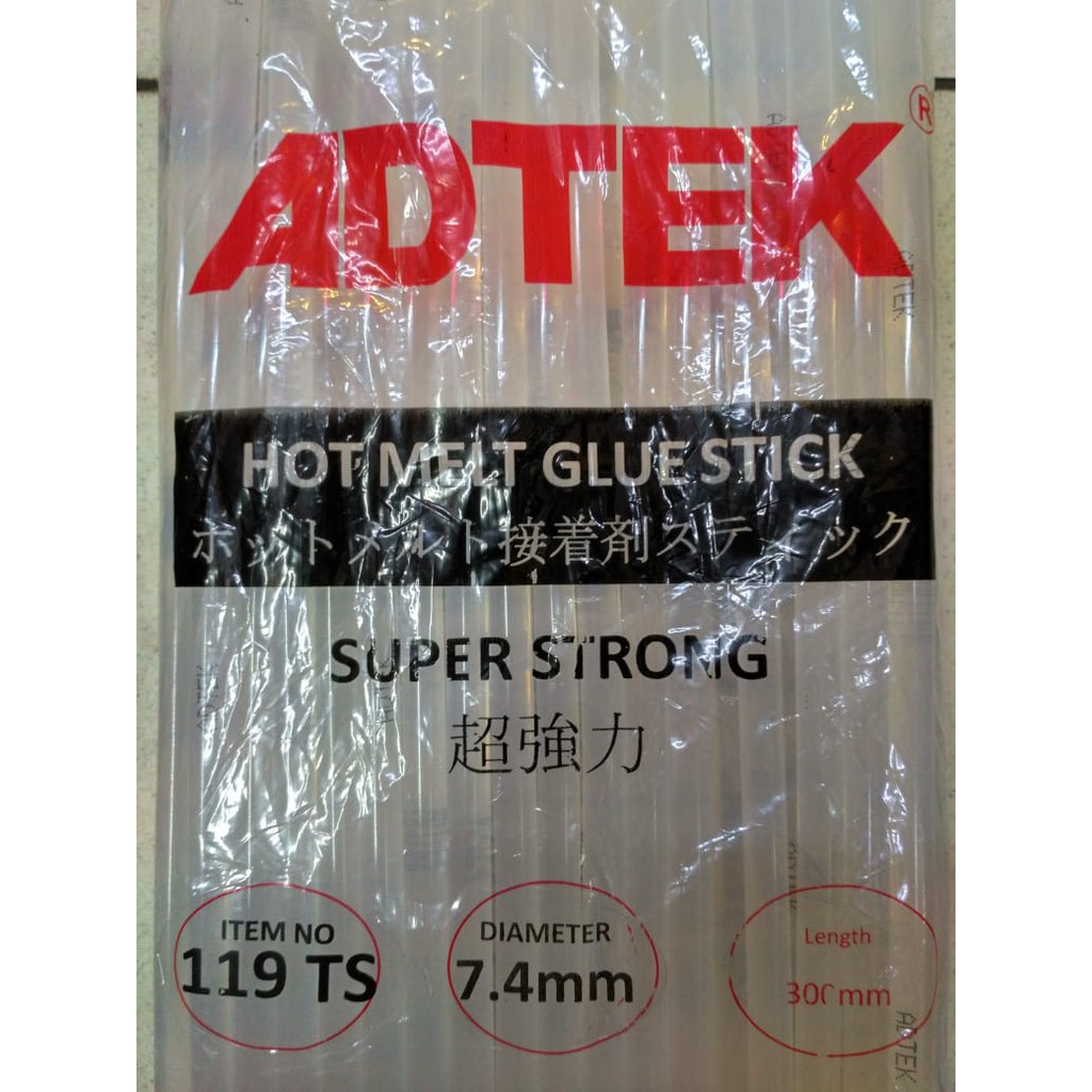 Adtek Hot Melt Glue Stick 7 mm 500 gram Isi glue stick kecil Lem bakar 7.4mm Adtek 500gr