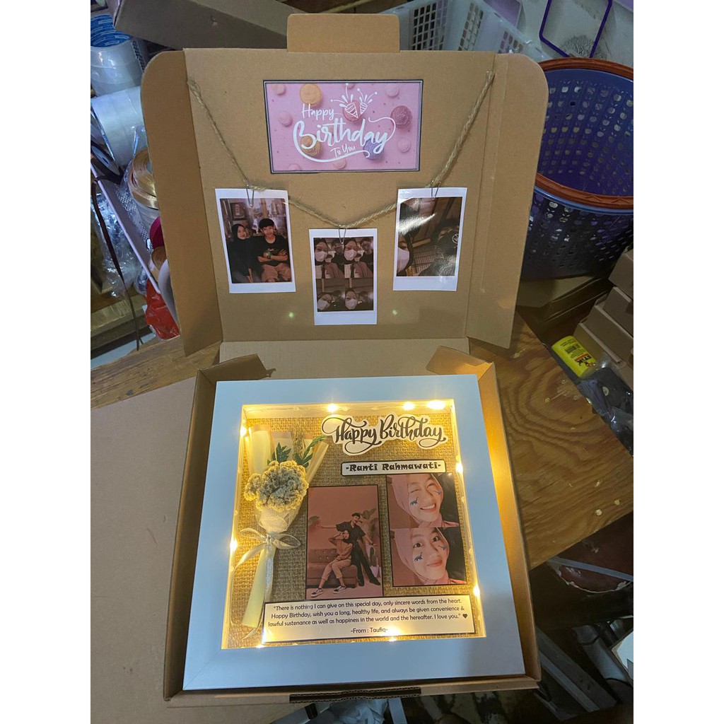 KADO UNIK Pop Up- 3D frame/ Kado Annive / kado ulang tahun / Kado Nikahan / Kado Wisuda