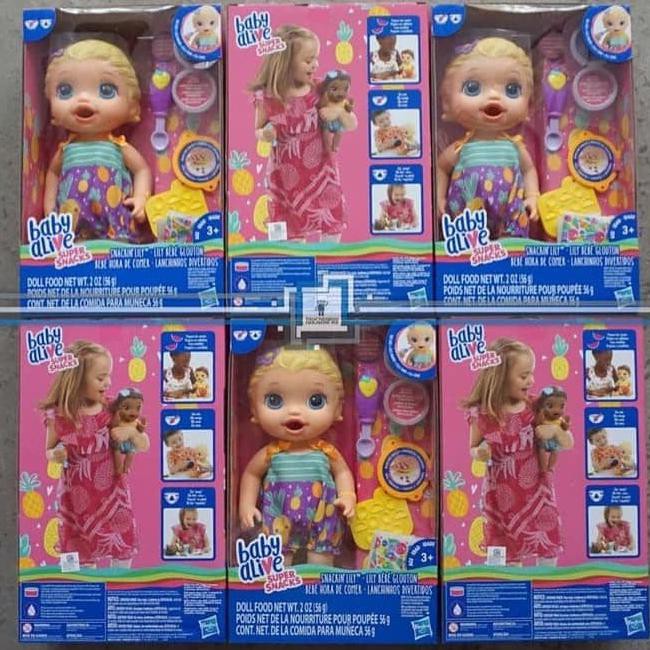 Unje Baby Alive - Snackin Lily Bisa Makan, Poop / Boneka Bayi / Mainan Bayi Vn0O