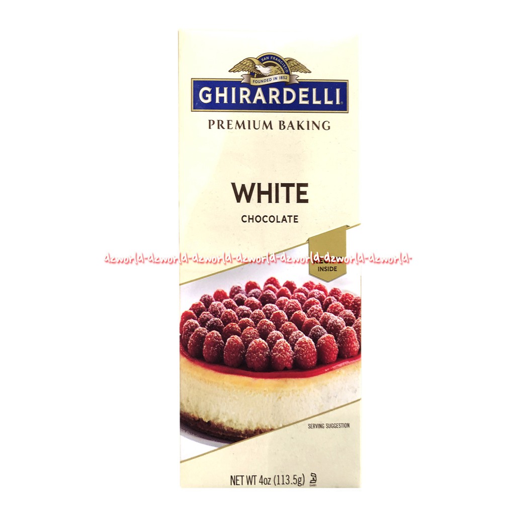 Ghirardelli Premium Baking White 113gr Coklat Putih Girardeli Kue Cake