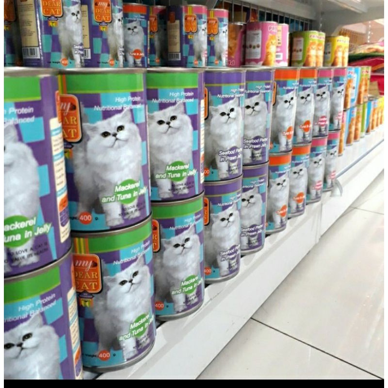 My Dear Cat kaleng 400gr all varian 1 dus isi 24 Kaleng Makanan Kucing Basah