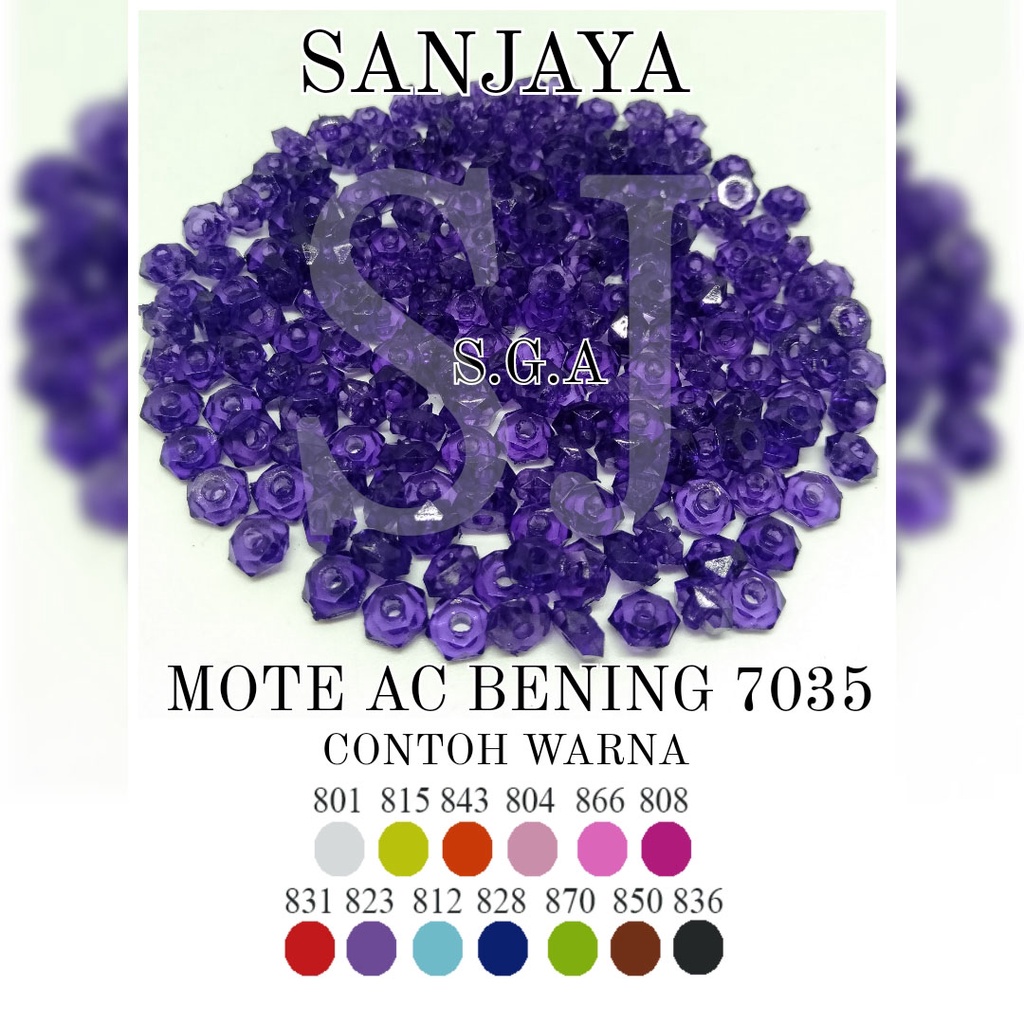 MANIK BENING / MOTE BENING / MANIK AKRILIK MANOHARA / MOTE AKRILIK MANOHARA / MANIK BENING MANOHARA / MOTE AC BENING MANOHARA 6MM (7035)