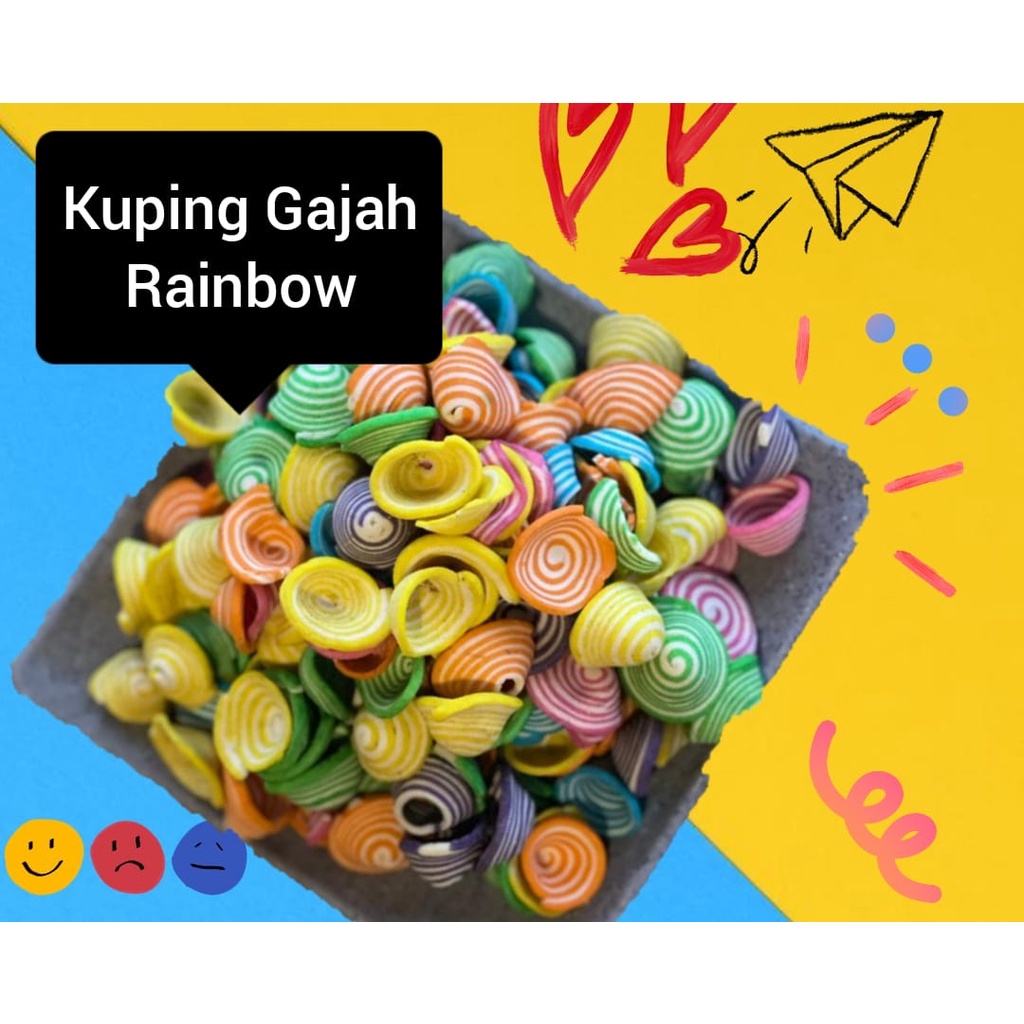 Jual Kuping Gajah Rainbow Gram Shopee Indonesia