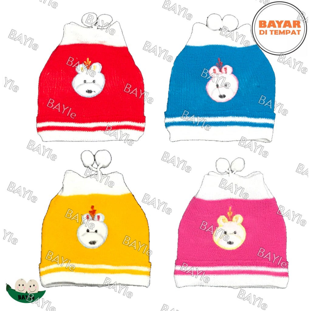 BAYIe - Topi Bayi Rajut / Siet New Born Hat &amp; Socks Baby