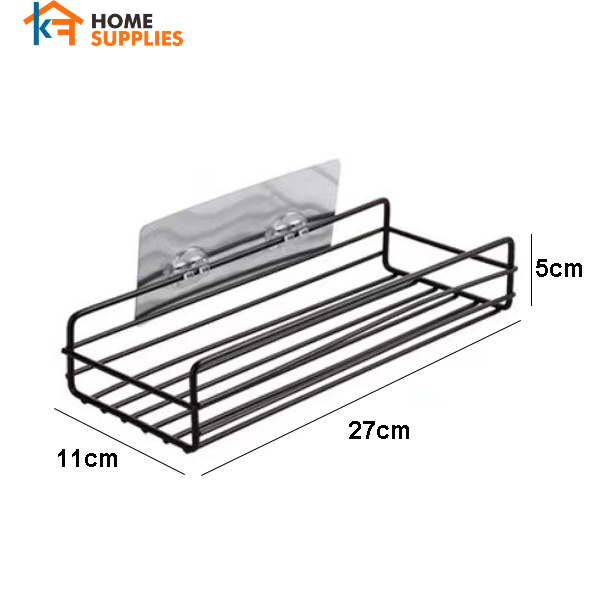 【KF】Rak Sudut Kamar Mandi Tempel Dinding Keramik Tanpa Paku Rak Sudut Dapur Tempel Dinding