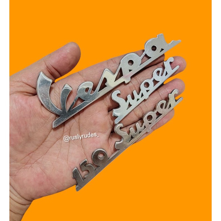 Emblem vespa super latin tahun 1966 - 1973