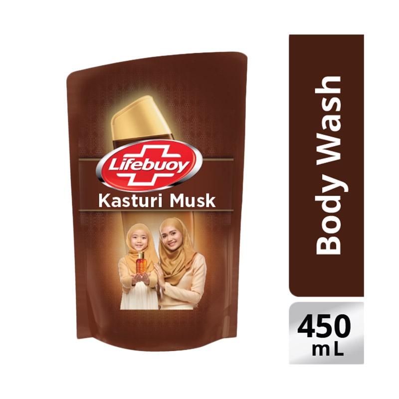 Lifebuoy Body Wash Kasturi Musk Pch 450 Ml / antibacterial body wash