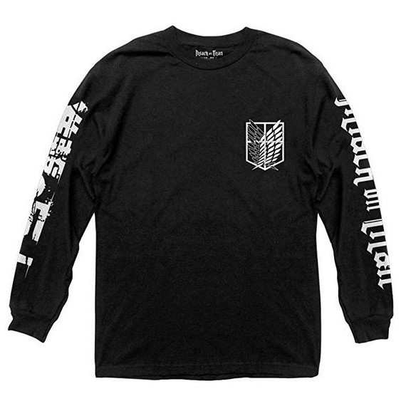 Longsleeve SNK Attack on Titan Kanji Black