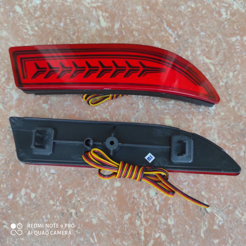 rear reflektor bumper bemper belakang all new avanza / XENIA  2012 sampai 2022 lampu plasma 2021 2020 2019 2018 2017 2016 2015 2014 2013 mata kucing merah