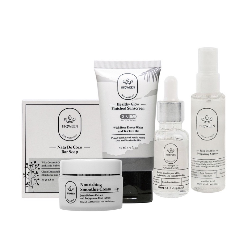 hiqween bundling basic skincare routine