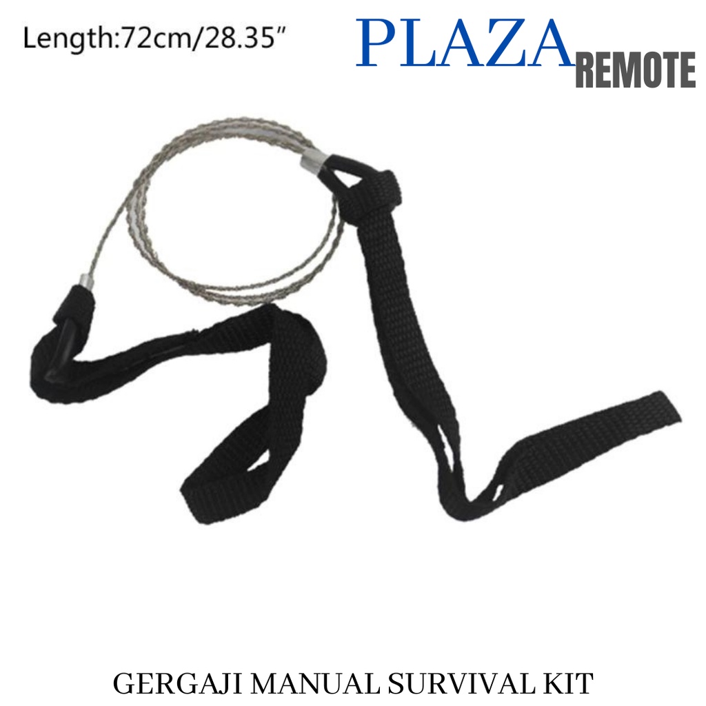 WIRE CHAIN SURVIVAL KIT GERGAJI KAWAT OUTDOOR + TALI