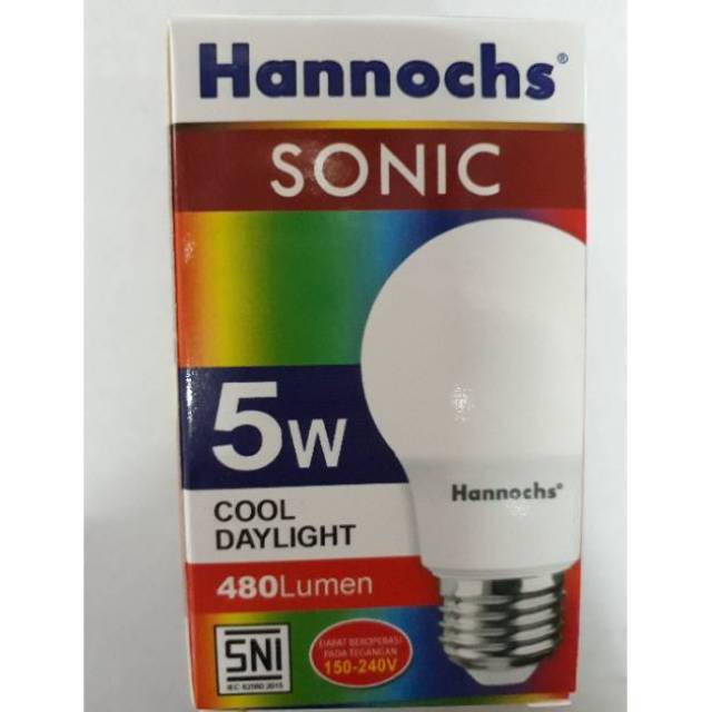 Hannochs - Lampu LED Sonic - 5 watt - Cahaya Putih