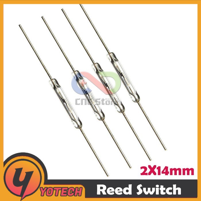 REED SWITCH 2X14MM MAGNETIC MAGNETRON DETECTOR SAKLAR SENSOR NO