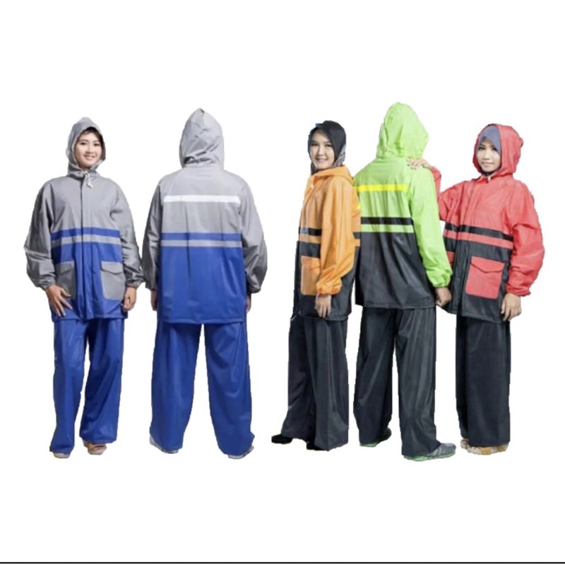 Jas Hujan Setelan Dewasa Kombinasi A-IBEX