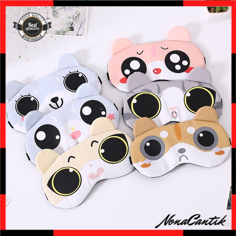 Penutup Tutup Mata Tidur eye cover Motif Karakter kucing karton cartoon masker penutup mata kacamata anak Tidur Gel Biru Pendingin lucu masker mata sleeping mask