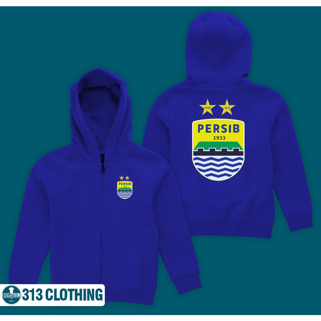 Jaket Hoodie Zipper Anak Persib Bandung Zipper Hoodie Anak Persib